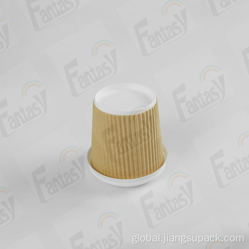 Custom Disposable Coffee Cups Disposable ripple wall paper cup for drinks Supplier